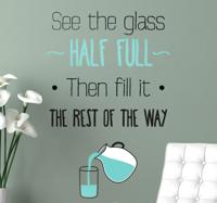 Sticker glass half full - thumbnail