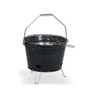 Draagbare houtskoolbarbecue - LIVOO - DOC327N - Roestvrij staal - Kookoppervlak ø27 cm - Hoogte 24 cm