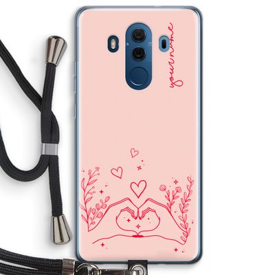 Love is in the air: Huawei Mate 10 Pro Transparant Hoesje met koord