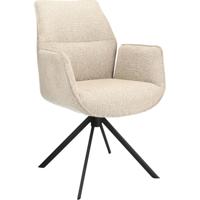 Eetkamerstoel Odin met arm Beige