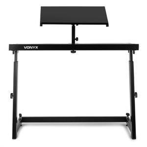 Vonyx DB10 DJ meubel in hoogte verstelbaar met plateau voor laptop