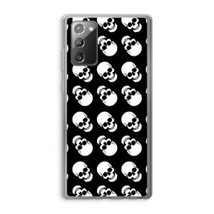 Musketon Skulls: Samsung Galaxy Note 20 / Note 20 5G Transparant Hoesje
