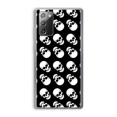 Musketon Skulls: Samsung Galaxy Note 20 / Note 20 5G Transparant Hoesje