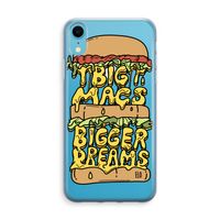 Big Macs Bigger Dreams: iPhone XR Transparant Hoesje