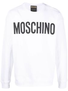 Moschino pull à logo imprimé - Blanc