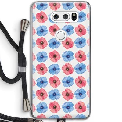 Klaproosjes: LG V30 Transparant Hoesje met koord