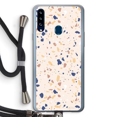 Terrazzo N°23: Samsung Galaxy A20s Transparant Hoesje met koord