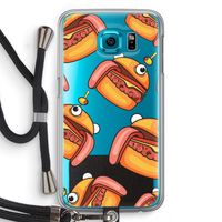 Hamburger: Samsung Galaxy S6 Transparant Hoesje met koord
