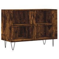 vidaXL Tv-meubel 69,5x30x50 cm bewerkt hout gerookt eikenkleurig