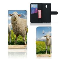 Xiaomi Redmi 8A | Telefoonhoesje | Met pasjeshouder | Schaap en Lammetje
