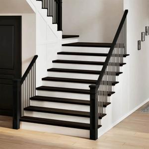 VidaXL Traptreden 2 st 110x30x2 cm massief eikenhout donkerbruin