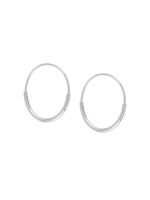Maria Black boucles d'oreilles Delicate Hoop 22 - Argent