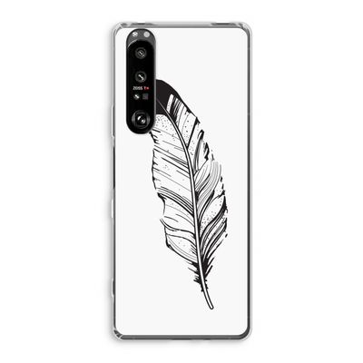 Pluim: Sony Xperia 1 III Transparant Hoesje