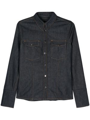 BOSS chemise en jean à coupe stretch - Bleu