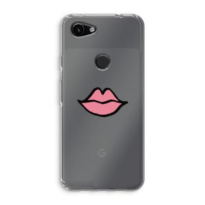 Kusje: Google Pixel 3a Transparant Hoesje