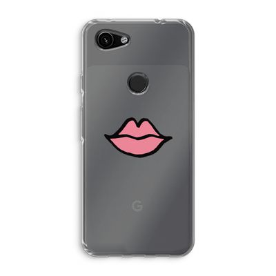 Kusje: Google Pixel 3a Transparant Hoesje