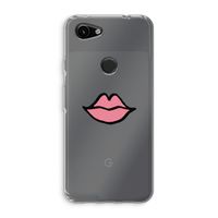 Kusje: Google Pixel 3a Transparant Hoesje