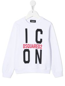 DSQUARED2 KIDS sweat à imprimé Icon - Blanc