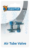 Superfish Luchtslang Kraan 2-pack - Precieze Luchtstroomregeling voor 4/6 mm Vijverslang, Eenvoudig & Duurzaam