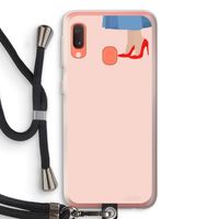High heels: Samsung Galaxy A20e Transparant Hoesje met koord