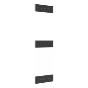 Tres inbouw rugjet vierkant zwart mat