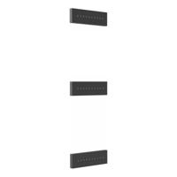 Tres inbouw rugjet vierkant zwart mat - thumbnail