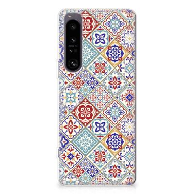 Sony Xperia 1 IV | TPU | Siliconen hoesje | Tiles Color Sony Xperia 1 IV | TPU | Siliconen hoesje | Tiles Color