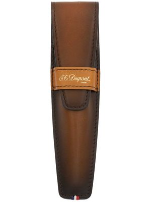 S.T. Dupont Leren etui - Bruin