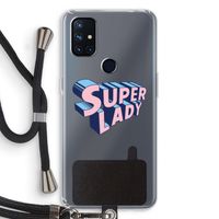 Superlady: OnePlus Nord N10 5G Transparant Hoesje met koord