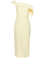 Roland Mouret robe mi-longue à épaules dénudées - Jaune