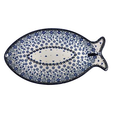 Fish plate large belle fleur