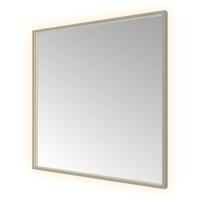 Hotbath &MORE Spiegel direct en indirect LED color changing spiegelverwarming met afstandsbediening Geborsteld gunmetal PVD SQU80BGP Hotbath &MORE Spiegel direct en indirect LED color changing spiegelverwarming met afstandsbediening Geborsteld gunmetal PVD SQU80BGP
