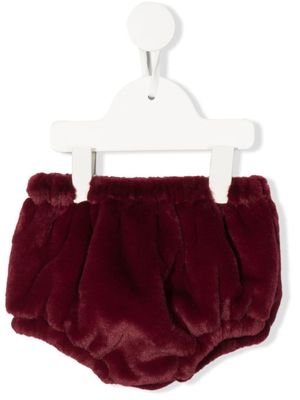 La Stupenderia culotte bouffante en fourrure artificielle - Rouge