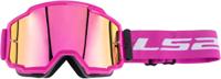 LS2 crossbril "charger" crossglasses charger pink with iridium visor