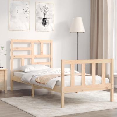 Bedframe zonder matras massief grenenhout 100x200 cm