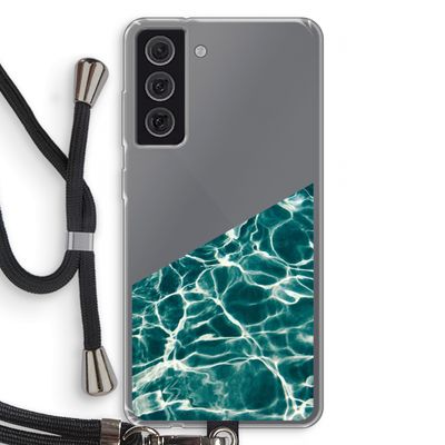 Weerkaatsing water: Samsung Galaxy S21 FE Transparant Hoesje met koord