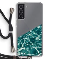 Weerkaatsing water: Samsung Galaxy S21 FE Transparant Hoesje met koord