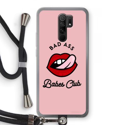 Badass Babes Club: Xiaomi Redmi 9 Transparant Hoesje met koord