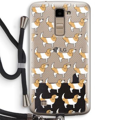 Doggy: LG K10 (2016) Transparant Hoesje met koord