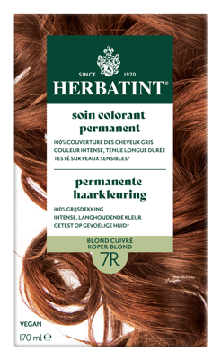 Herbatint Permanente Haarkleuring 7R Koper Blond