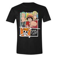 One Piece T-Shirt Straw Hat Crew Size L