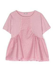 Il Gufo t-shirt à volants - Rose