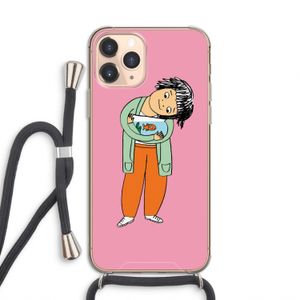 Visknuffel: iPhone 11 Pro Transparant Hoesje met koord