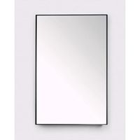 Royal Plaza Merlot spiegel 80x80cm zonder verlichting vierkant Glas Zwart mat - thumbnail