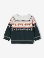Jacquard kerstmistrui dennen