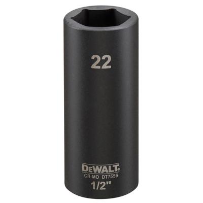 DeWALT DT7556 Krachtdop 1/2" lang | 22mm