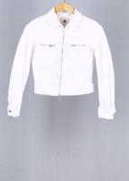 G Star Raw White vintage denim jacket in size XS for Unisex