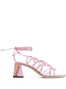 BY FAR sandales Alexander 70 mm en cuir - Rose