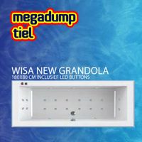 New Grandola Whirlpool 180X80X60/65 cm Inclusief Led Buttons Aquasound - thumbnail