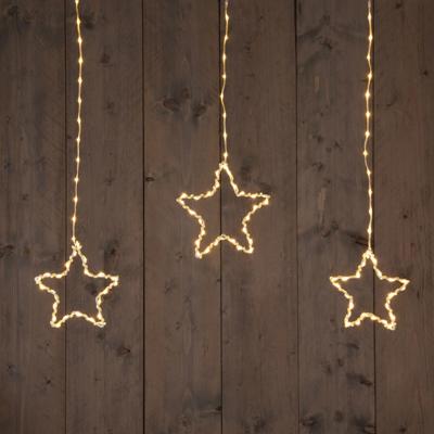 Wire Star-Curtain 186L90X80 cm Led Classic Warm 5 Strings - Annas collection